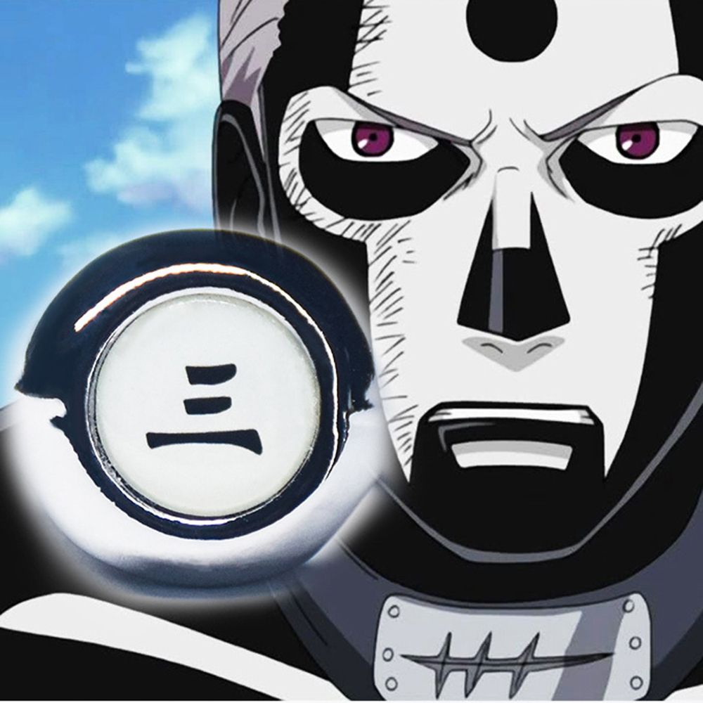 Nhẫn đeo tay dạ quang họa tiết anime Akatsuki phong cách thời trang cho nam và nữ