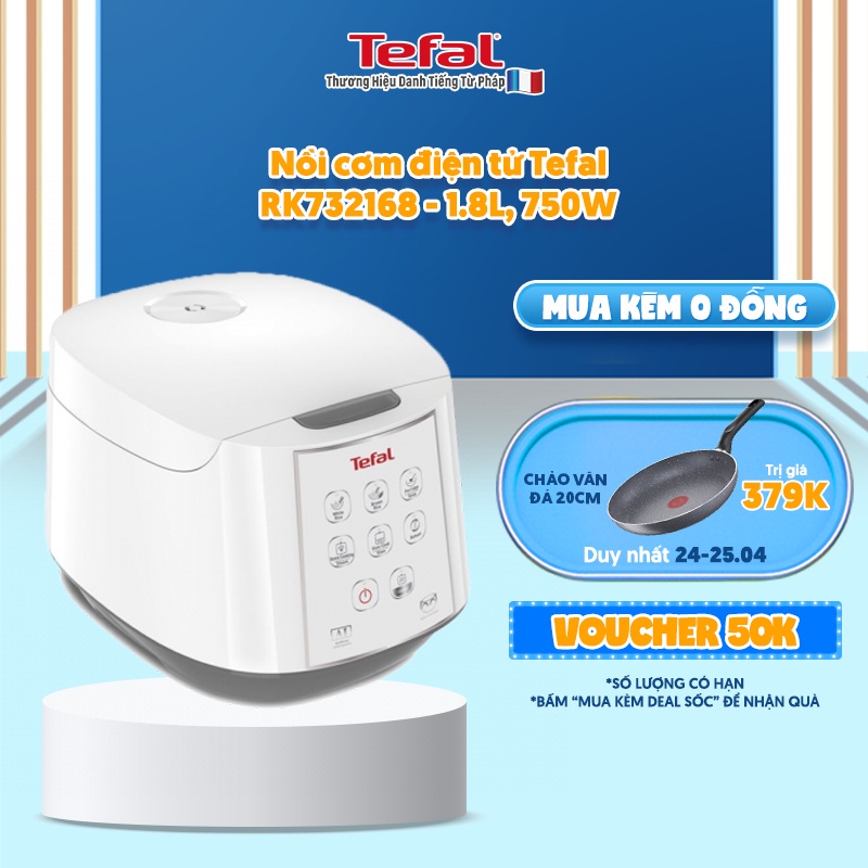 Nồi cơm điện tử Tefal RK732168 - 1.8L, 750W