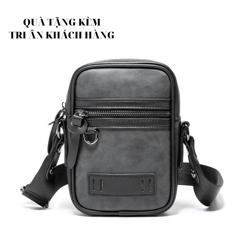 Túi bao tử nam ⚡FREESHIP⚡da đeo chéo ngực vai Lịch lãm, phong cách, bền đẹp. BH 12t Tặng Vớ nam 6U19