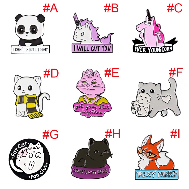 Ghim Cài Áo Hình Động Vật Dễ Thương