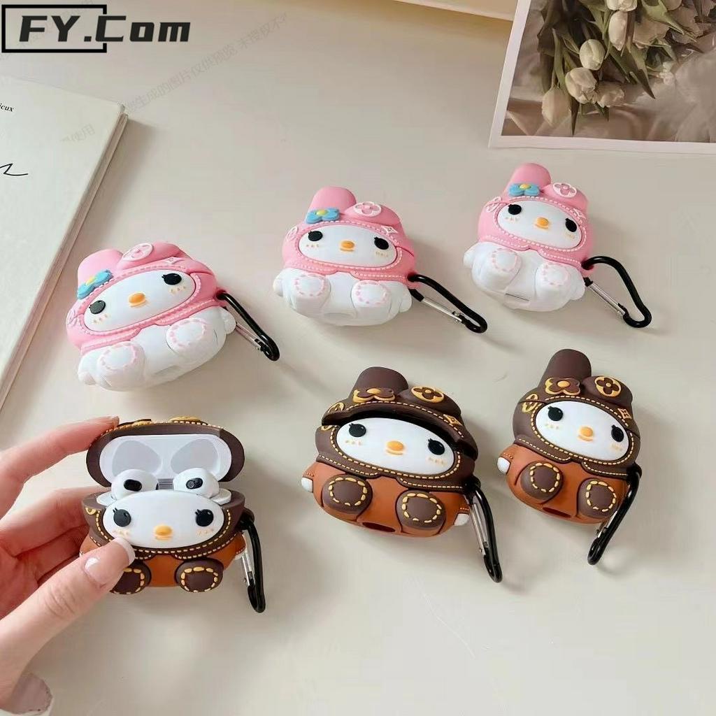 Vỏ Bảo Vệ Hộp Sạc Tai Nghe AirPods 1 2 3 Pro Bằng Silicon Họa Tiết Hoạt Hình Melody Dễ Thương Chống Sốc Tiện Dụng