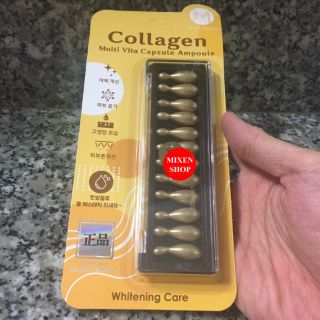 {Có video sp thật} Tinh chất serum collagen tươi 12v Ammud Multi Vita Ampoule - vỉ 12 viên của Hàn Quốc
