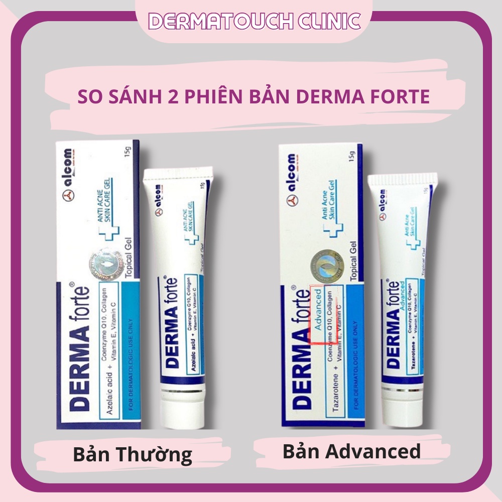 ✅[Chính Hãng] Derma Forte Gel - Gel bôi mụn ẩn mẫu mới (Advanced)