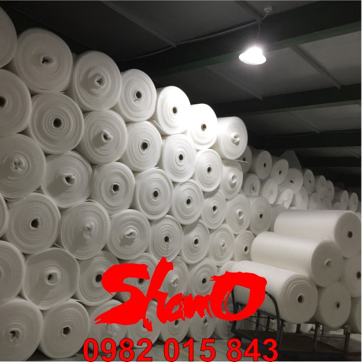 [Cuộn 150m x 100cm] Xốp trắng 2mm lót bọc hàng hóa – Màng xốp Foam dùng lót nền trong thi công sàn gỗ - Xốp chống sốc