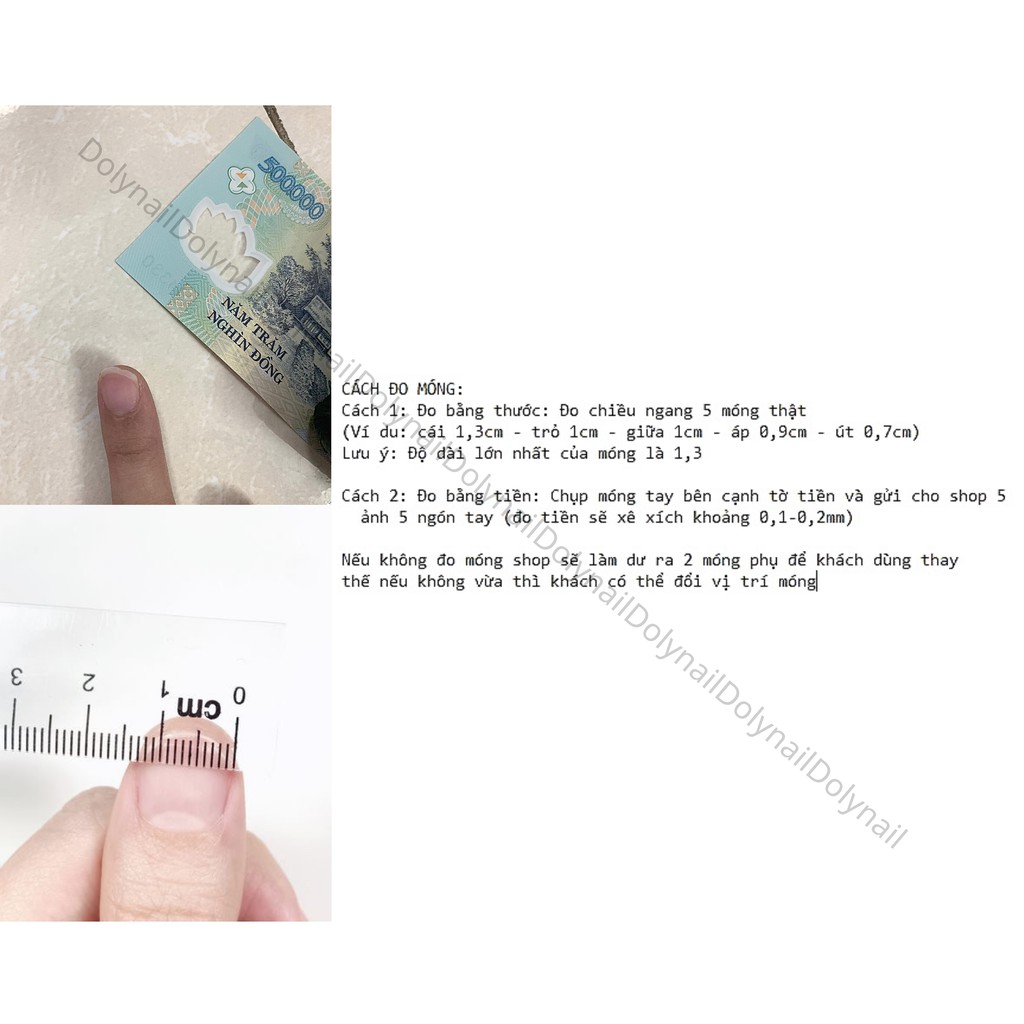 Bộ 10 móng giả kèm keo A302 hoạ tiết 3D vân đá đen trắng cá tính