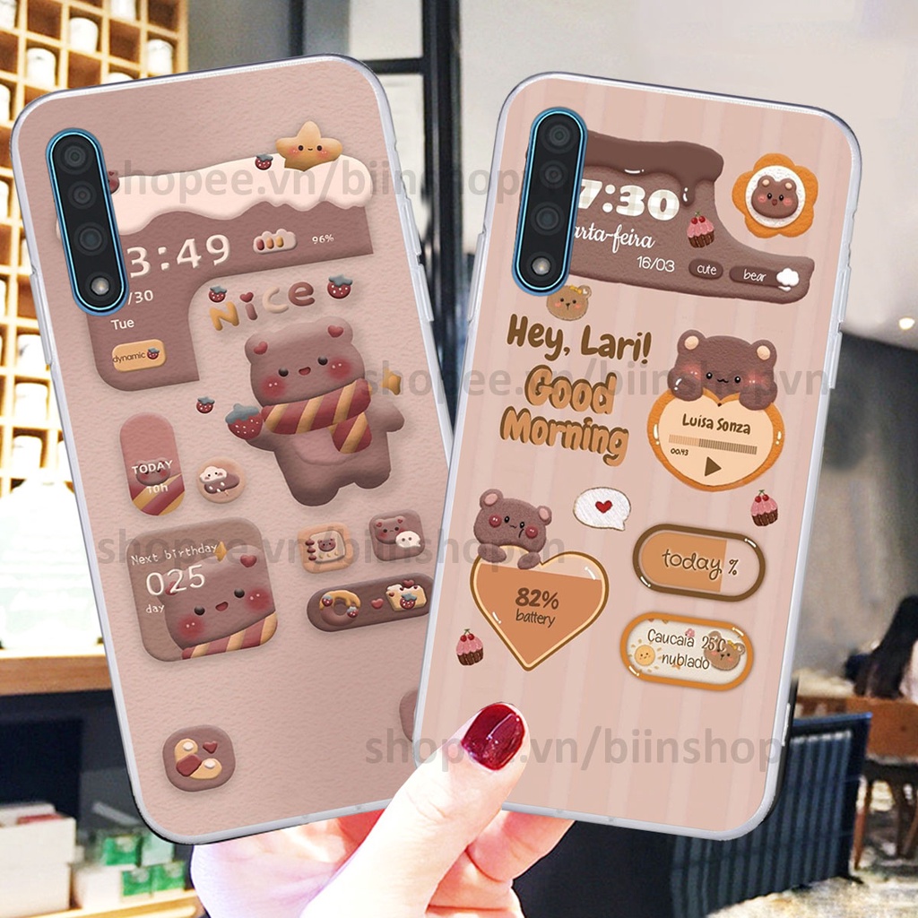 Ốp Vsmart Live in 3D icon gấu nổi siêu xinh, siêu đáng yêu, cá tính phong cách