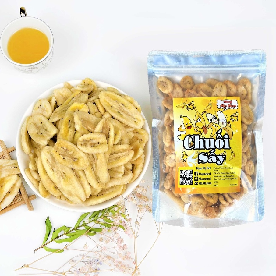 Chuối Sấy Đà Lạt Giòn Ngon Nguyên Miếng