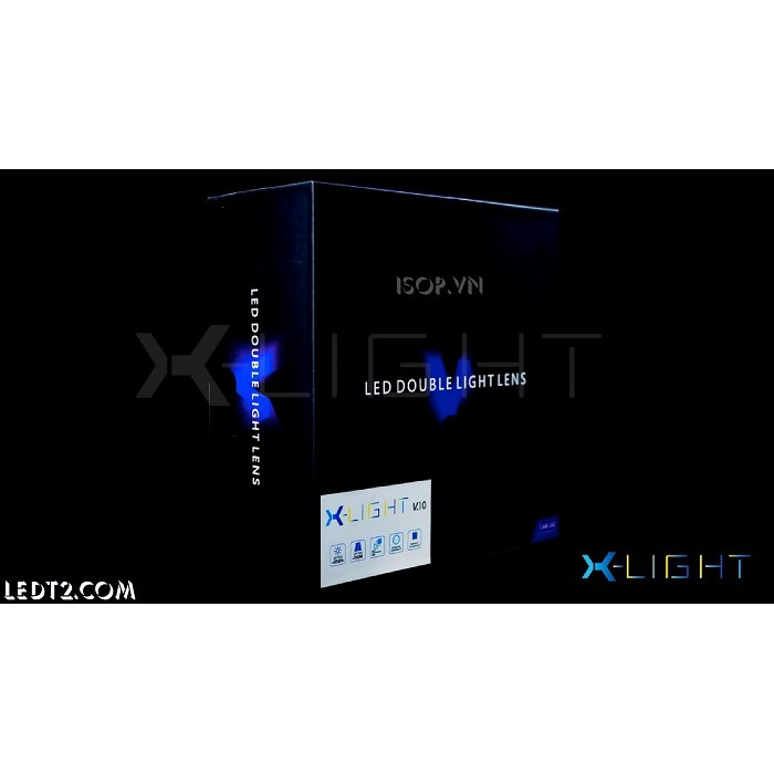 [LEDT2 ISOP] Gương Cầu Bi - LED X Light V10 [Số lượng: 1 cái] [Bảo hành 18 tháng]