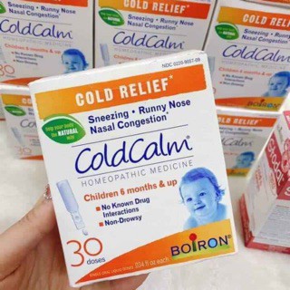 dts1928  [Nhập Mỹ] Muối uống vi lượng Boizon Coldcalm Mỹ hộp 30 ống