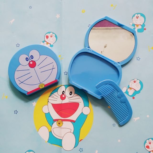 🌼GƯƠNG DORAEMON KÈM LƯỢC🌼