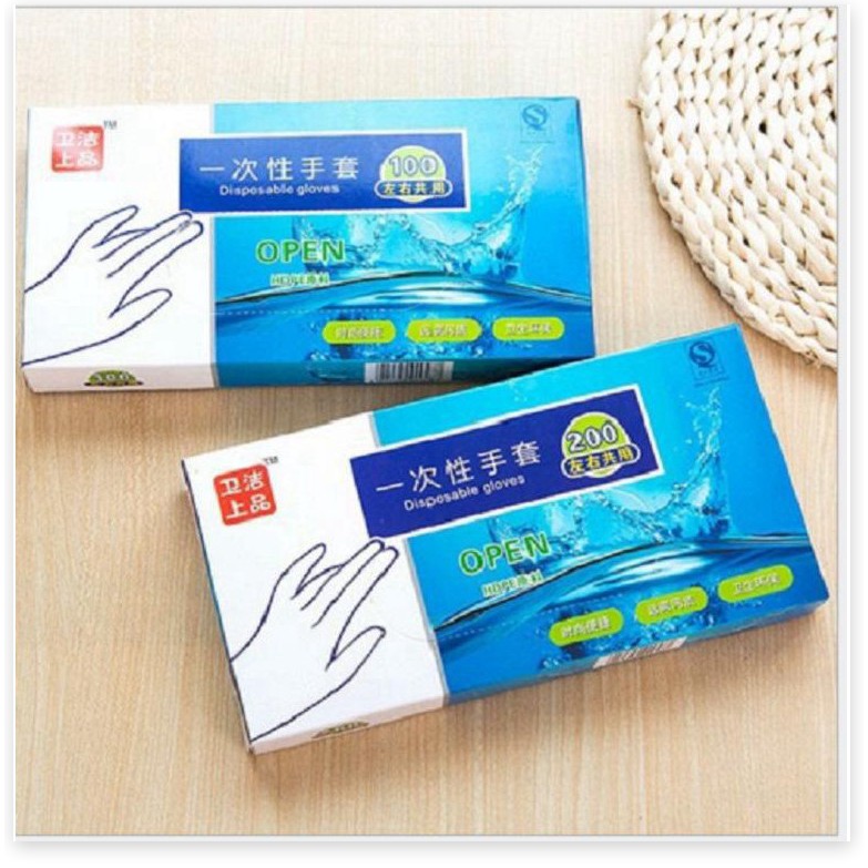 Bao tay 1 ĐỔI 1  Combo 200 bao tay dùng 1 lần (loại vừa) giữ tay luôn mịn màng, sạch sẽ 7794