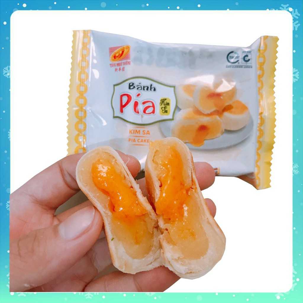 [ CƠ HỘI DÙNG THỬ ] 01 cái x 40gr Bánh pía Kim Sa đậu xanh Trứng Muối Tan Chảy - Tân Huê Viên