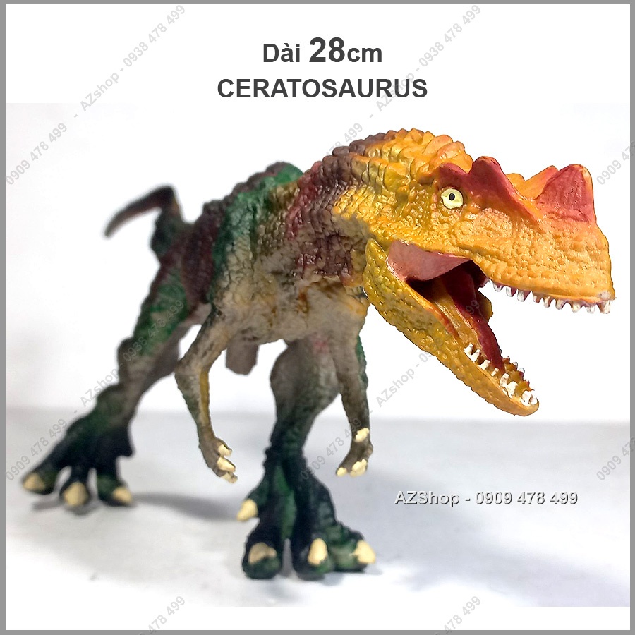 Mô Hình Khủng Long Đầu Sừng Ceratosaurus - Dài 28cm
