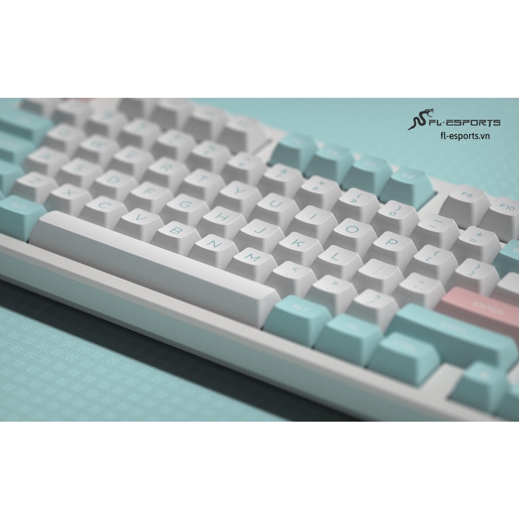 Bàn phím cơ FL-Esports FL750 Marshmallow 3 Mode  / Gasket Mount - Hàng chính hãng
