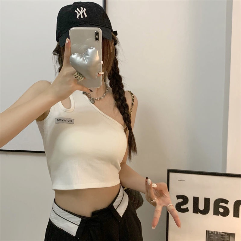 Áo Hai Dây Dáng Ôm Ngắn Hở Vai Thời Trang Mùa Thu Dành Cho Nữ