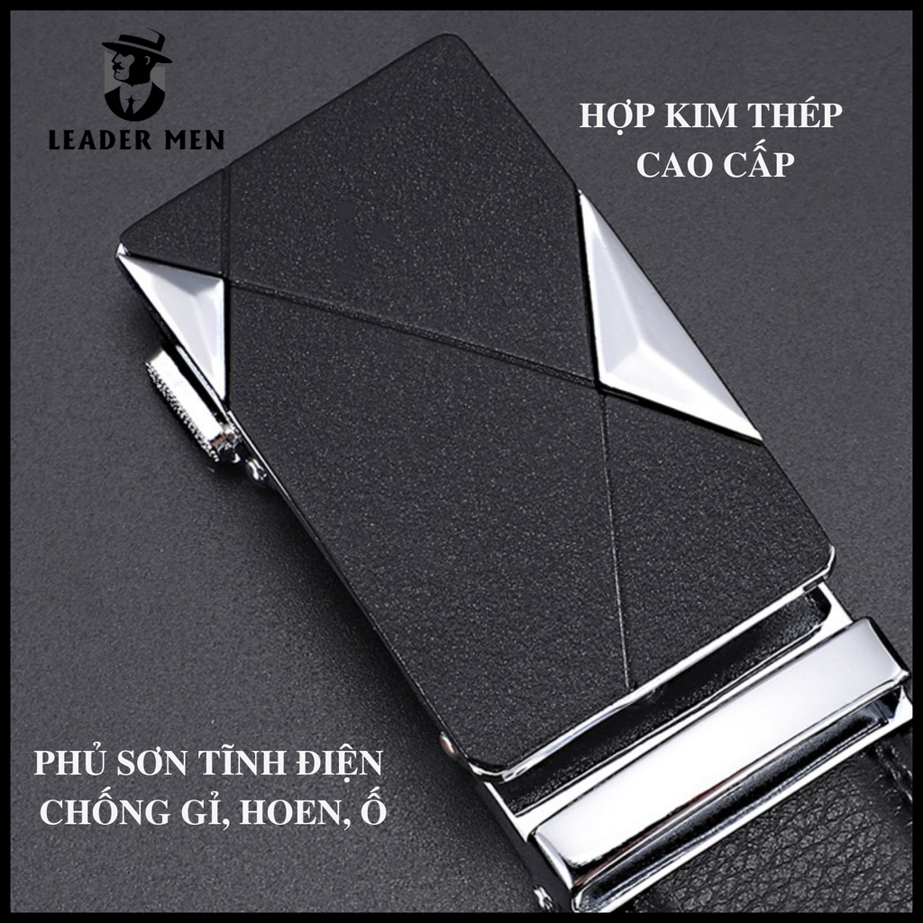 Thắt Lưng Nam Chất Liệu Da Cao Cấp TLK4-03 Khóa Tự Động - Dây Thắt Lưng Thời Trang Khóa Kiểu Dáng Thời Thượng -LeaderMen