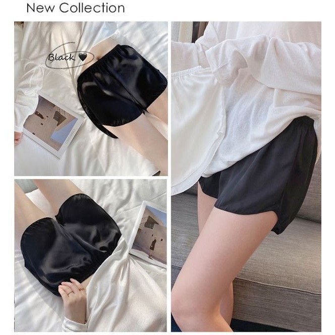 Quần sooc đùi lụa satin mềm mát cao cấp - quần short mặc trong váy mềm mại thiết kế by LIOLA QL | BigBuy360 - bigbuy360.vn