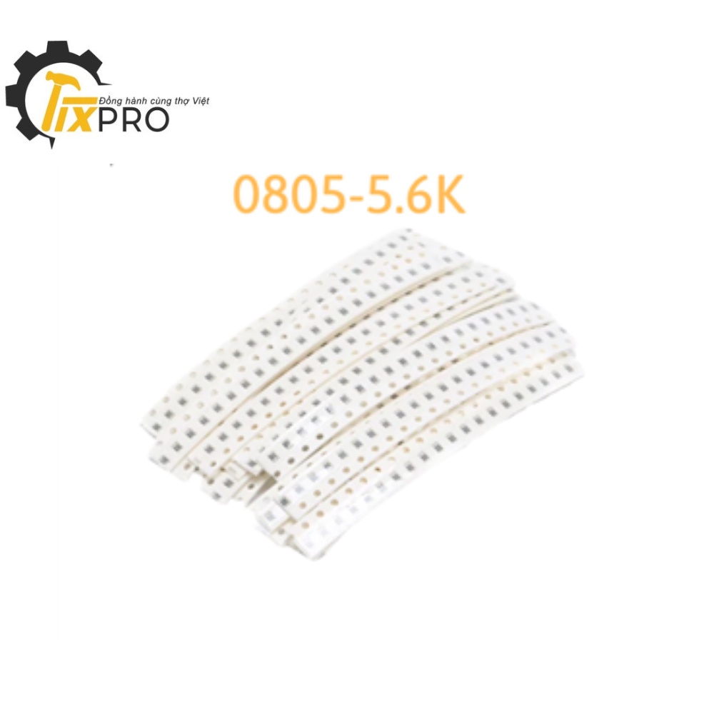 Điện trở dán 0805-5.6K 1% 2.0x1.2mm (Túi 100c)