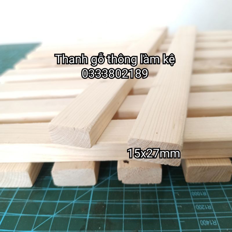 Thanh gỗ pallet 15x27mm( dài 30, 50, 80 cm)