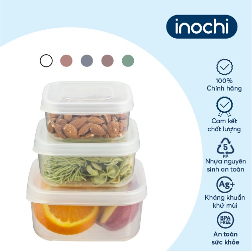 Hộp thực phẩm vuông Inochi - Hokkaido