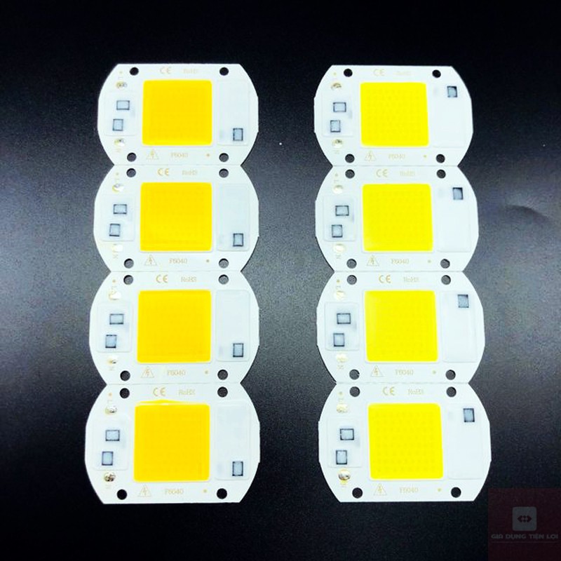 Chip led COB 30W-50W gắn đèn pha điện áp 220V