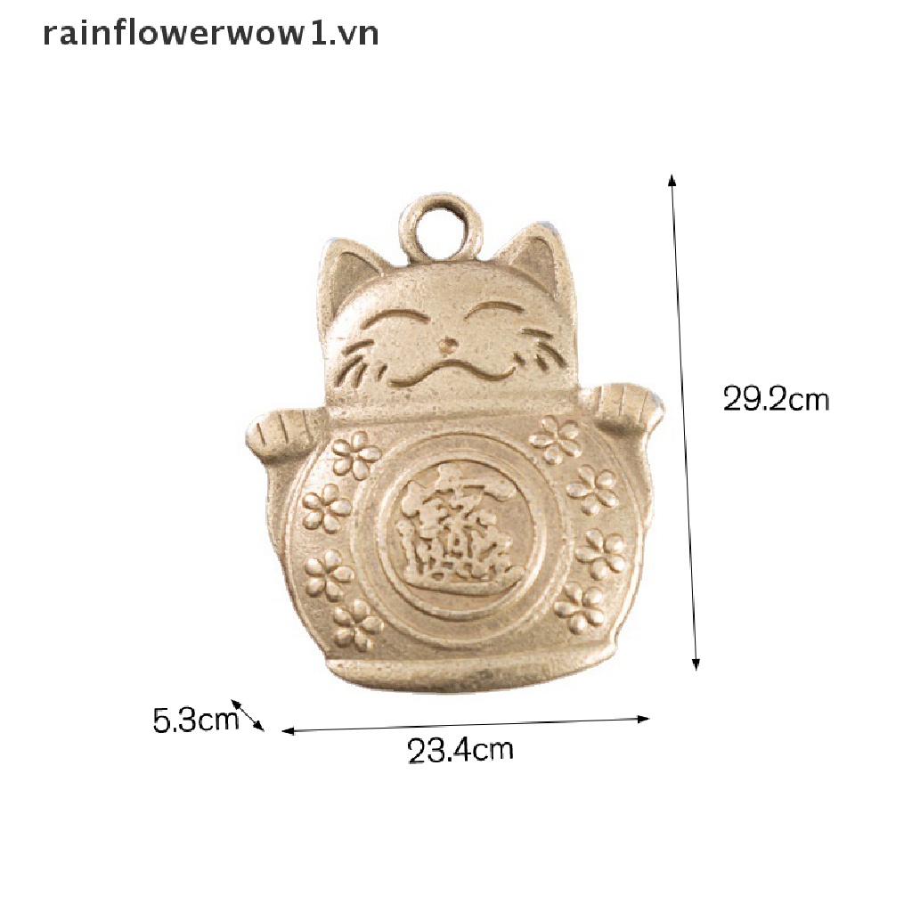 Móc Khóa Hình Chú Mèo May Mắn Sáng Tạo