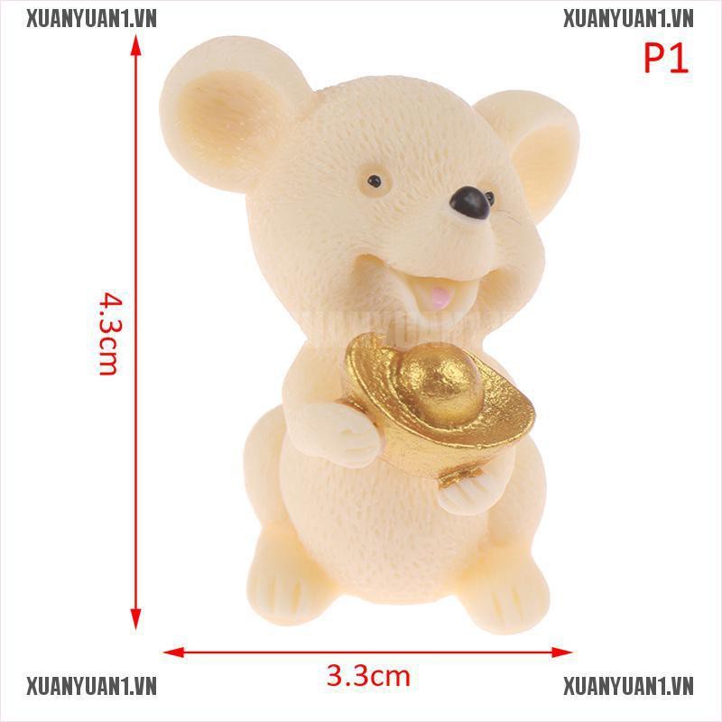 [XUANYUAN1] Đồ trang trí Búp Bê Chuột Tuyết Giáng Sinh Mini Trang Trí Năm Mới 1