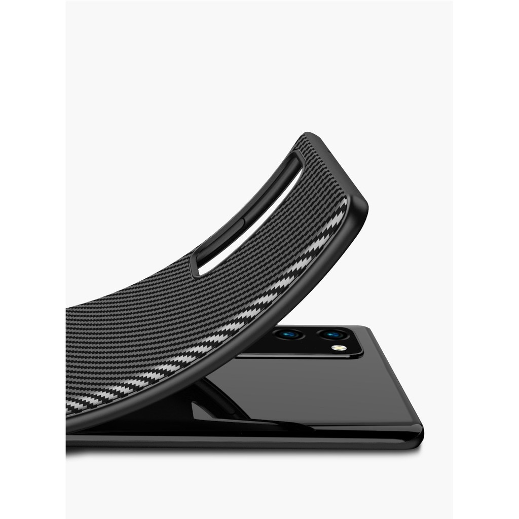 Ốp Lưng Silicon TPU Vân Carbon cho Samsung Galaxy Note 20 / Note 20 Ultra.