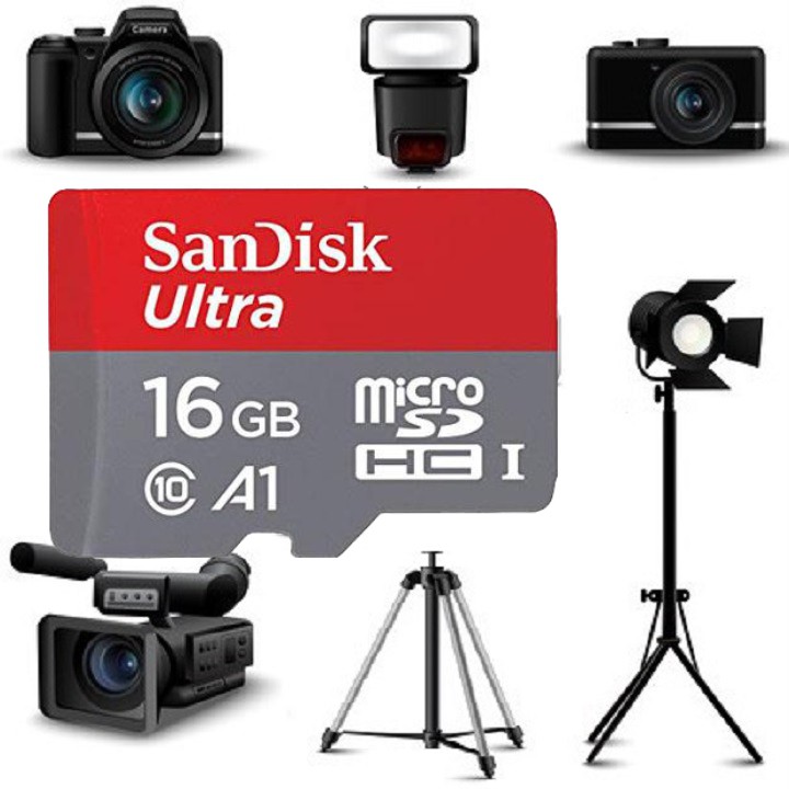Thẻ nhớ SanDisk 32GB/16GB - MircoSD Class10 – Chính Hãng – Bảo hành 5 năm – Kèm Adapter