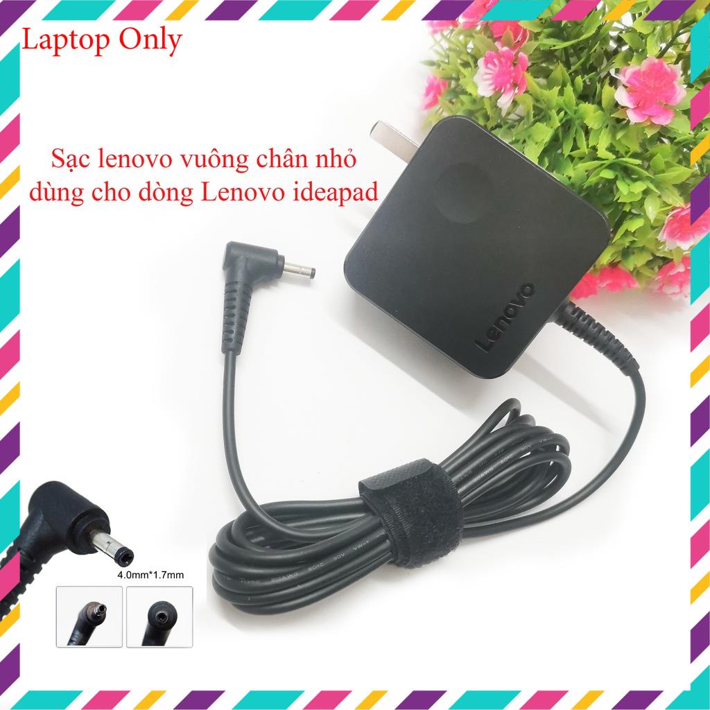 Sạc Laptop Lenovo ideapad 20V - 2.25A/3.25A Chính hãng Zin củ vuông chân nhỏ 4.0mm x 1.7mm