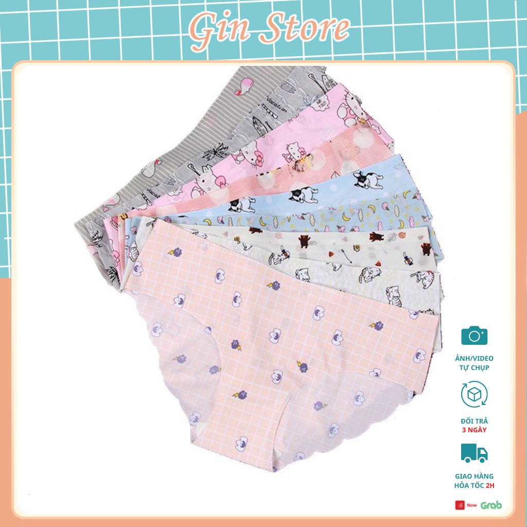 Quần Lót Nữ - Quần Su Ép Cắt Viền Có Chữ Cao Cấp , siêu xịn ,mặc nhẹ. From Nhỏ từ 30kg tới 50kg.