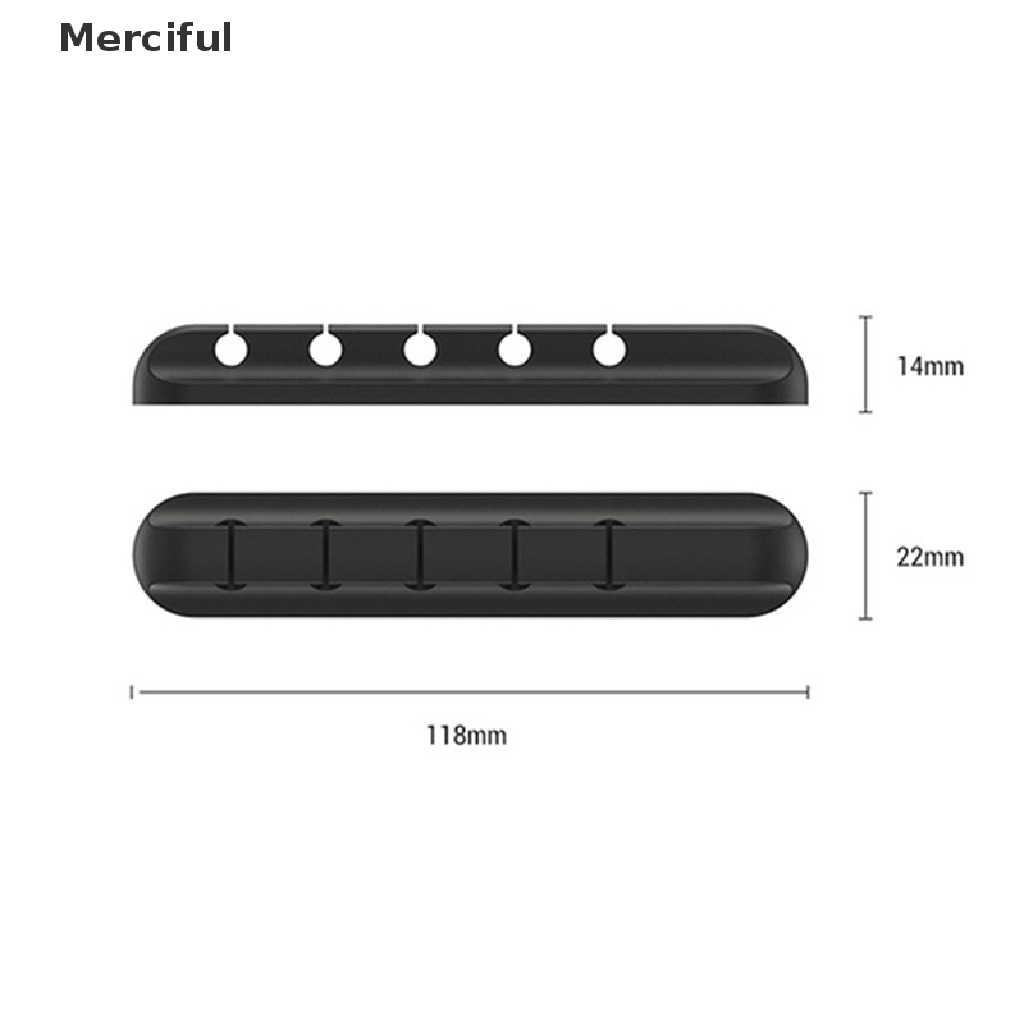 Dụng cụ giữ dây cáp sạc USB 3/5/7 lỗ bằng silicon tiện dụng