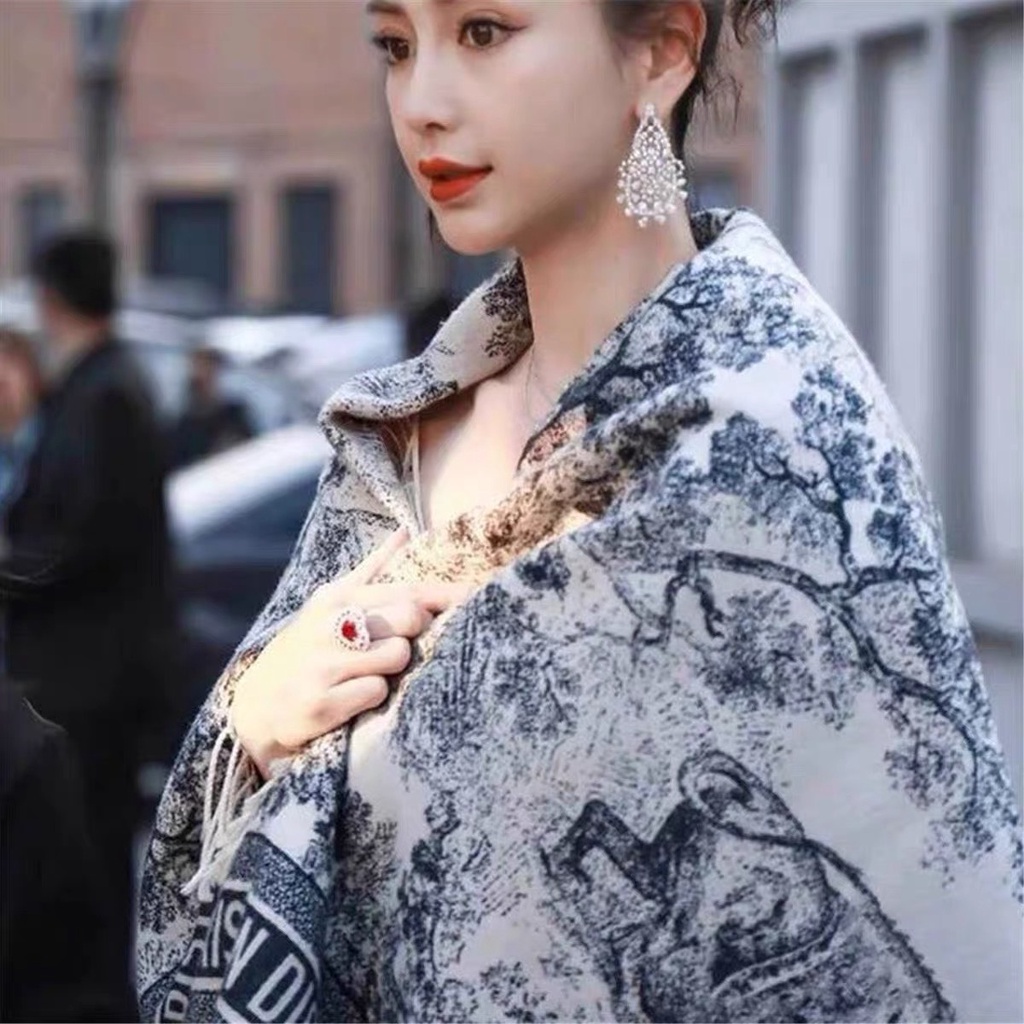 Khăn len quàng cổ dior fullbox khăn choàng dạ ép lông cừu cashmere làm quà tặng cô giáo tặng mẹ, người yêu