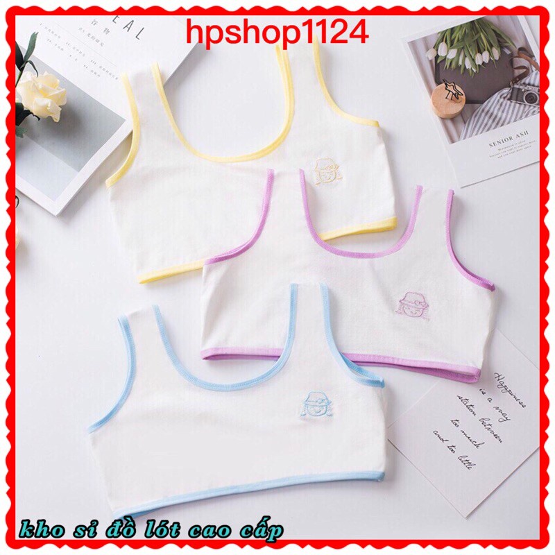 Áo lá học sinh - áo bra cotton không đệm ngực D95