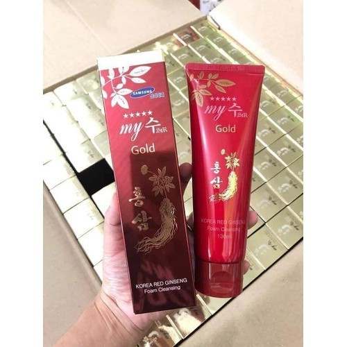 Sữa rửa mặt Hồng Sâm Đỏ My Gold 130 ml