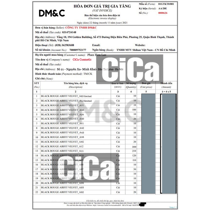 [CICACOSMETIC] SON BLACK ROUGE VER 2_ {A08/A09/A10/A11/A12-38->45} CHÍNH HÃNG | BigBuy360 - bigbuy360.vn