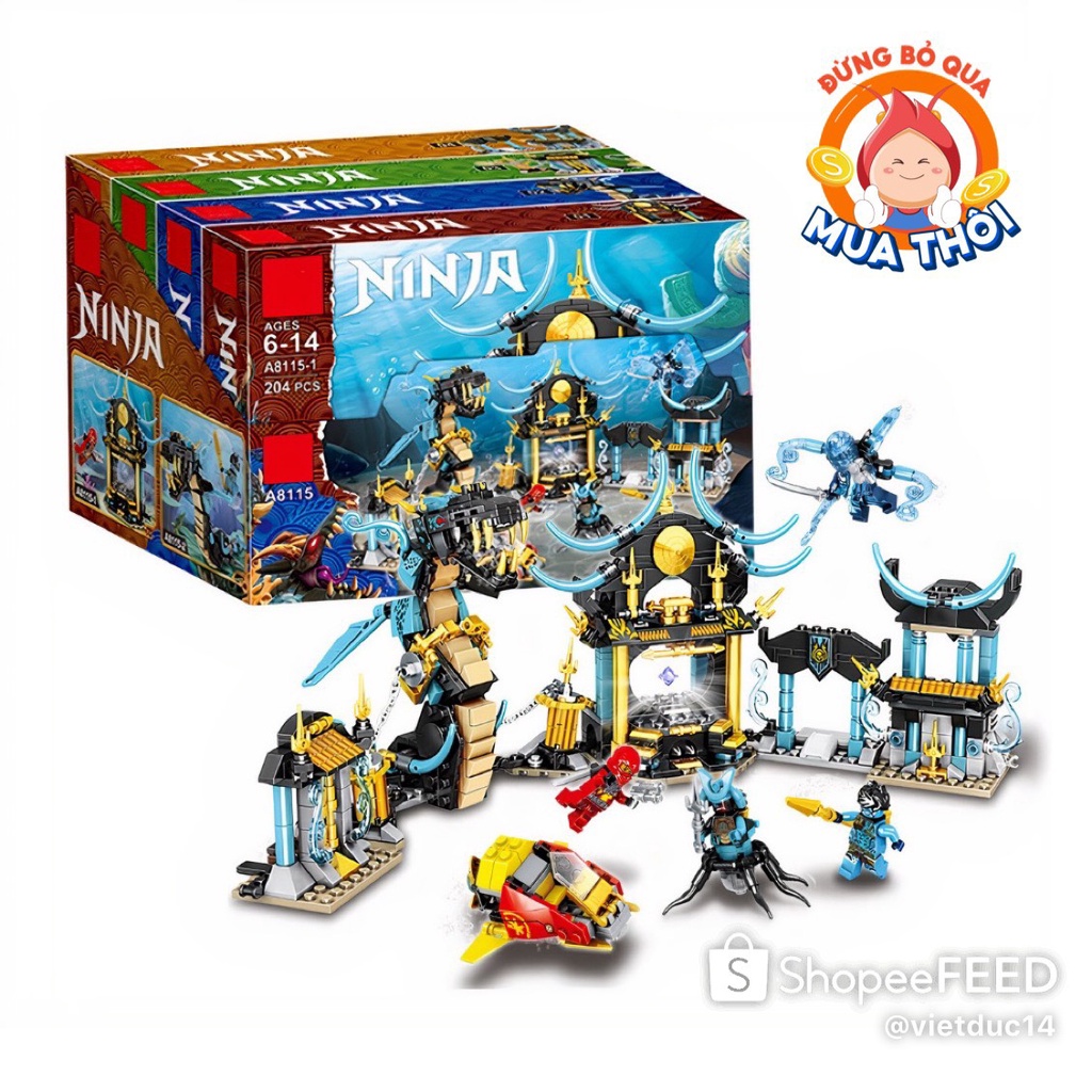 Đồ chơi lắp ráp, lego ninjago mẫu -cuộc chiến dưới đáy đại dương