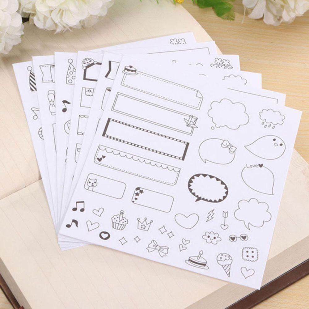 Sticker Giấy Dán Trang Trí Sổ Lưu Niệm Cho Bé
