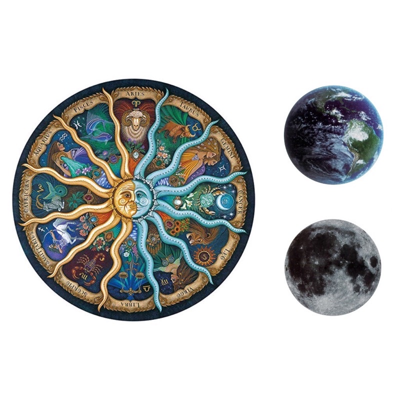 Bộ Tranh Ghép Xếp Hình 1000 Mảnh Jigsaw Puzzle Chủ Đề Hành Tinh Đường Kính Kích Thước 70*70cm, Đồ Chơi Cho Bé