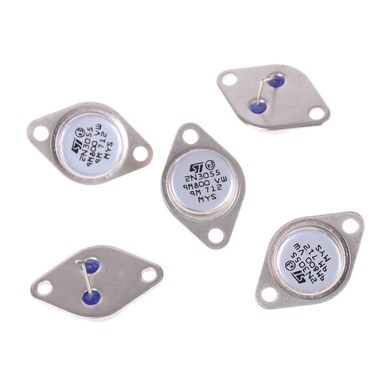 Bộ 5 Linh Kiện Bán Dẫn Âm Thanh 2n3055 Npn Af Amp 15a 100v
