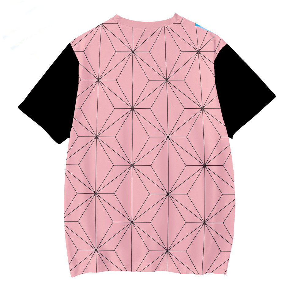 YT3 Anime Demon Slayer: Kimetsu No Yaiba Cosplay Costume Kids Casual Short Sleeve Tanjirou Nezuko Giyuu Zenits Coat Hal