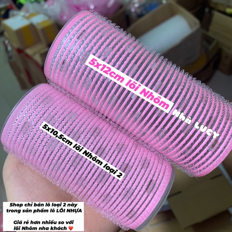 Lô cuốn tóc hàn quốc lõi Nhôm 12cm siêu to dài tự dính uốn mái dài cỡ lớn hottrend RYVN