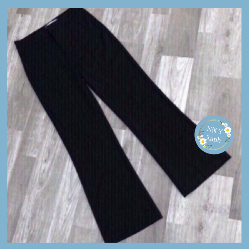 Quần tây công sở ống loe vải tuyết mưa nội y xanh chất đẹp giá tốt