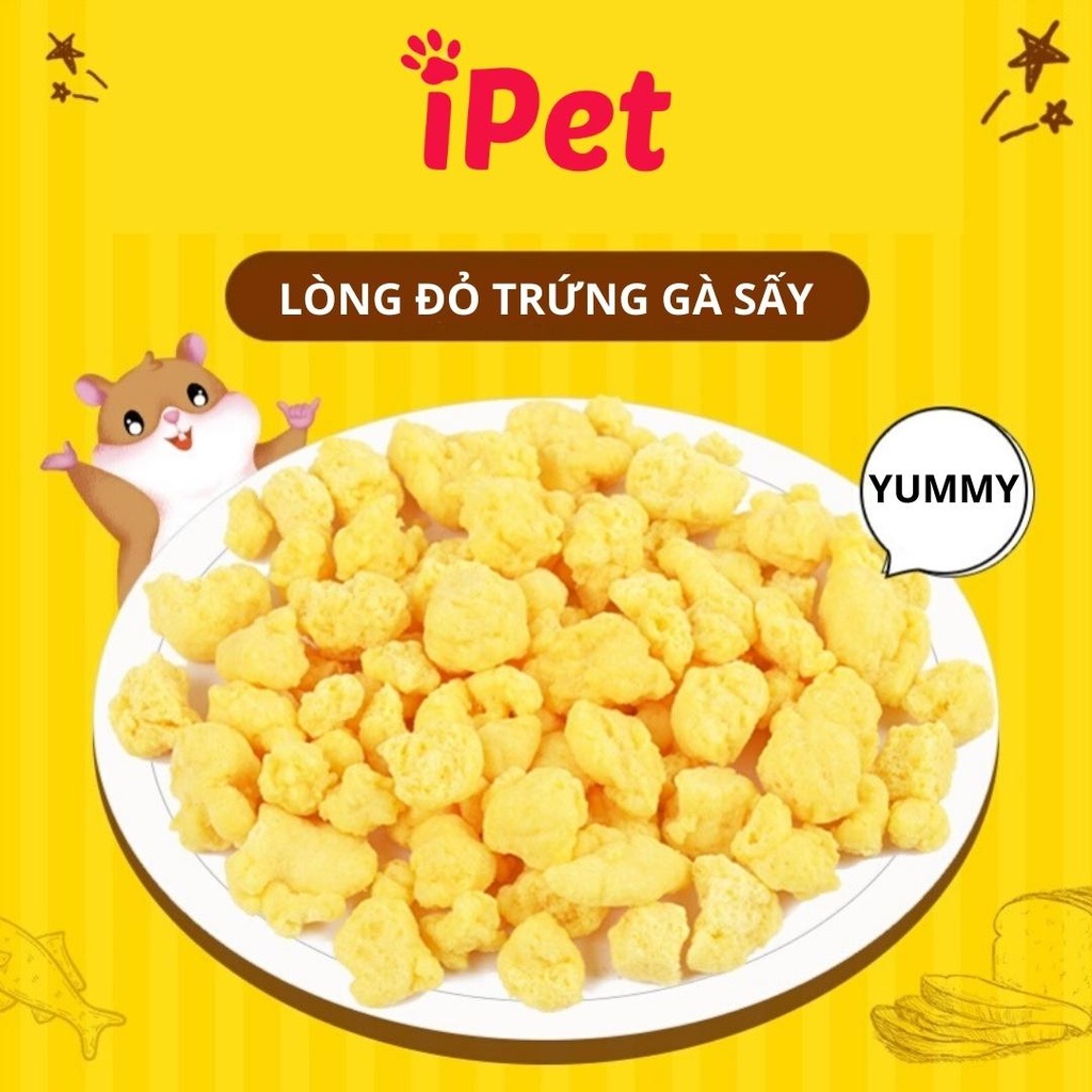 Lòng Đỏ Trứng Gà Sấy Thức Ăn Cho Hamster, Thỏ, Bọ Ú - iPet Shop