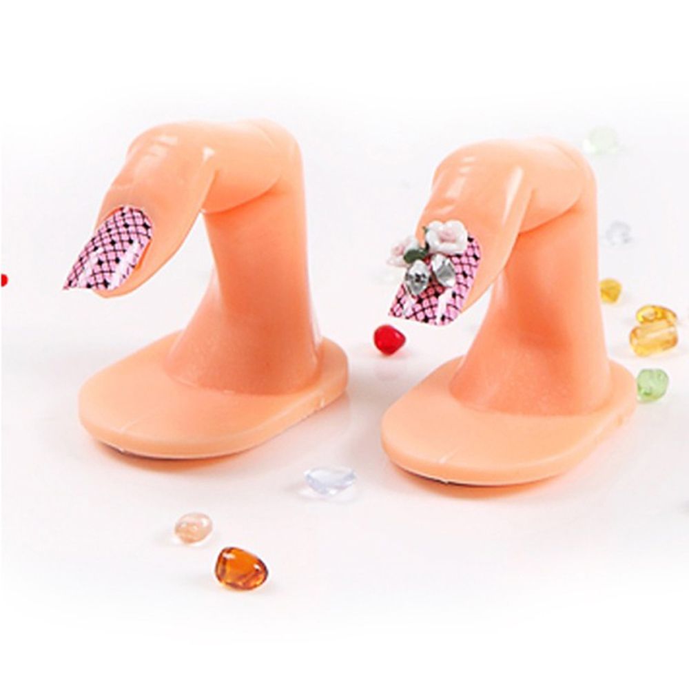 [Hàng mới về] Ngón Tay Giả Bằng Nhựa Luyện Tập Trang Trí Móng Tay