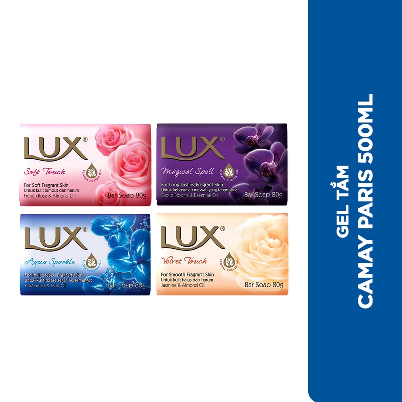 [Mã COSUI5 giảm 8% đơn 150K] Xà phòng tắm hương nước hoa Lux 80g