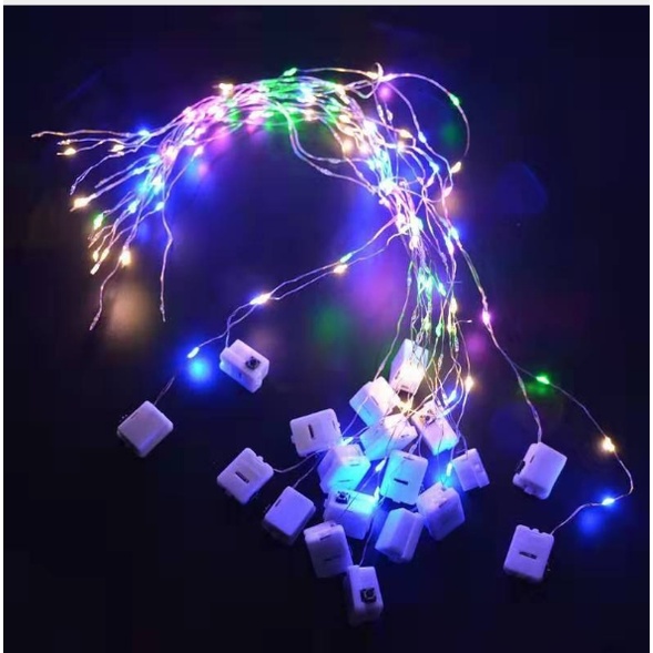 Dây Đèn Led Dài 1M Sử Dụng Pin Dài 2M Dùng Trang Trí Tiệc Sinh Nhật