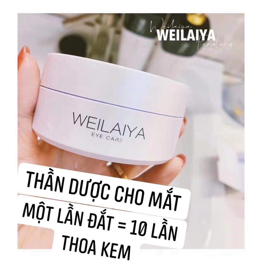 Mặt nạ mắt Collagen Weilaiya, làm mờ nếp nhăn, giảm thâm cho viền mắt, giữ da vùng mắt luôn căng bóng