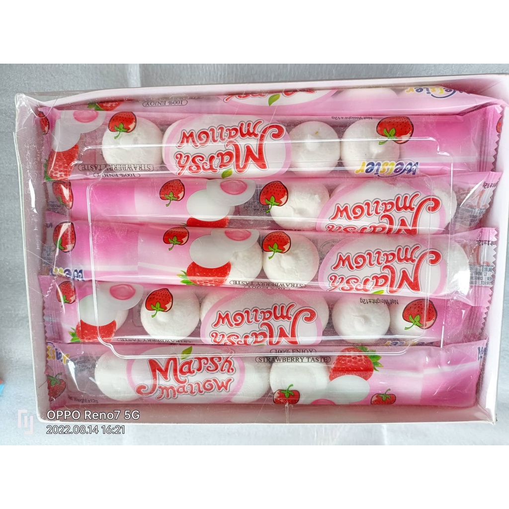 [ Quà tặng ] Combo 20 gói kẹo bông mashmalow / Kẹo bông bánh bao nhân trái cây/ kẹo bông sữa ăn vặt siêu ngon