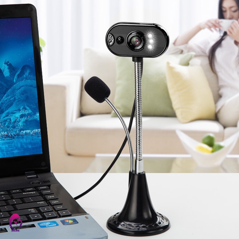 【Hàng mới về】ReadyStock Webcam HD 480P kèm mic có Với tầm nhìn ban đêm For Desktop Computer PC Laptop Home Office